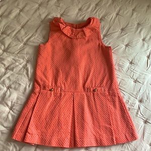 Adorable Coral Dress with gold buttons